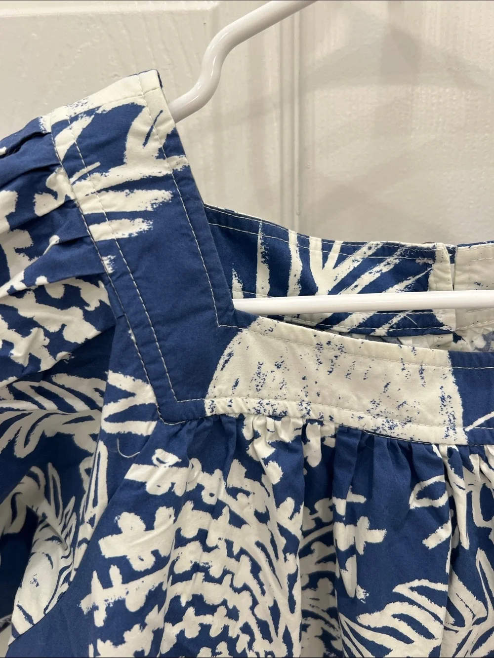 WHIT Blue and White Matisse-like Print Dress - Picture 8 of 10